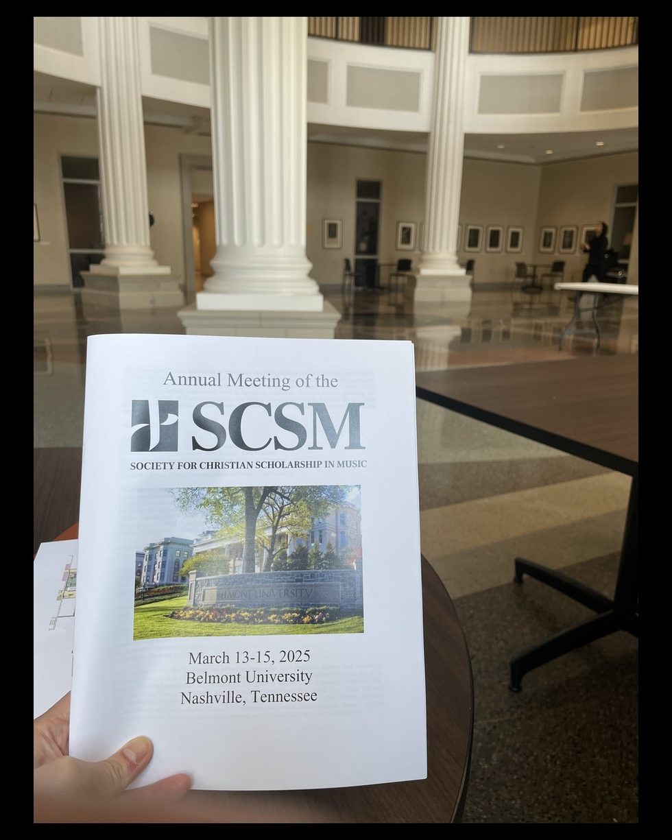 Presenting the prize-winning paper at Belmont University, Nashville